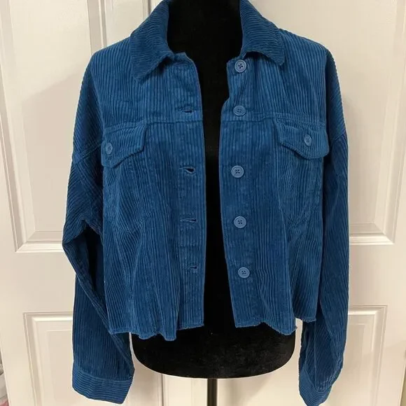 Forever 21 Corduroy Cropped Jacket - Picture 1 of 5